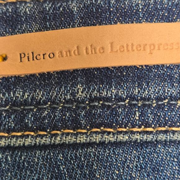 Pilcro And The Letterpress Hyphen Fit Women's Mid Rise Dark Wash Jeans Size 28 - Picture 12 of 13